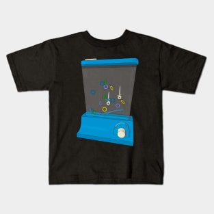 Blue Waterful Ring Toss Kids T-Shirt